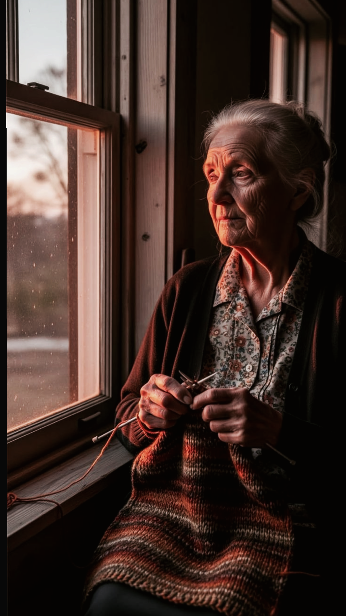 An elder by the window